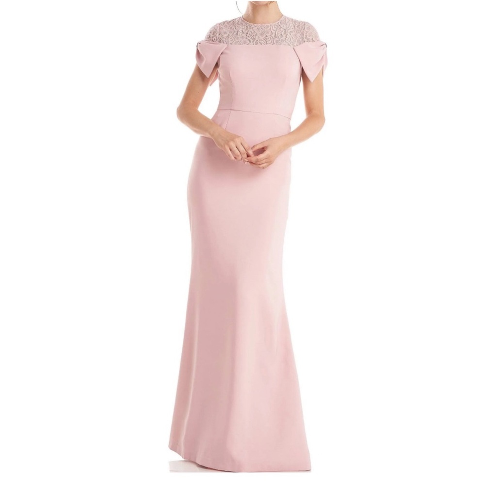 JS COLLECTIONS Soft Blush Annalise Mermaid Gown